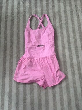 Free people FP Movement Pink Active One-Piece Romper righteous runsie